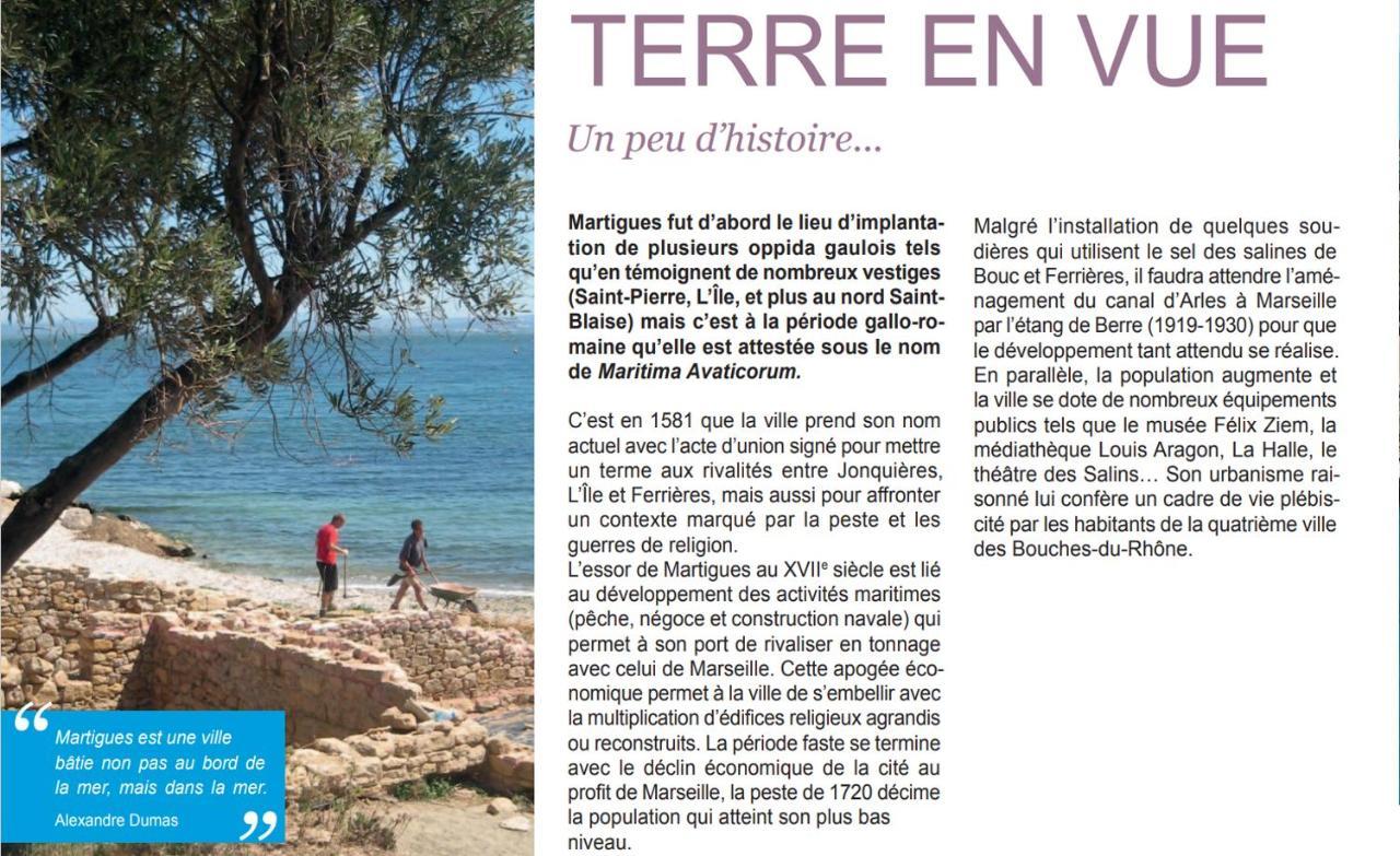 Ile En Provence Leilighet Martigues Eksteriør bilde